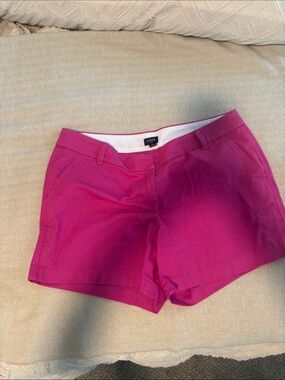 J. Crew Women's Chino Shorts in Vibrant Fuchsia